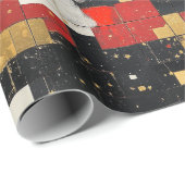 Santa Claus Collage Cadeaupapier (Rol Hoek)