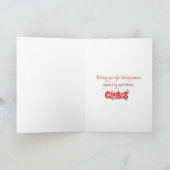 Santa Claus Coming Down the Chimney Kaart (Binnen)