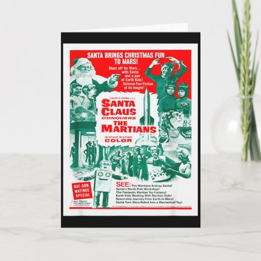 Santa Claus Conquers The Martians Kaart (Voorkant)