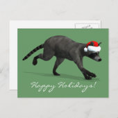 Santa Claus Coon Feestdagenkaart (Voorkant / Achterkant)