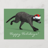 Santa Claus Coon Feestdagenkaart (Voorkant)