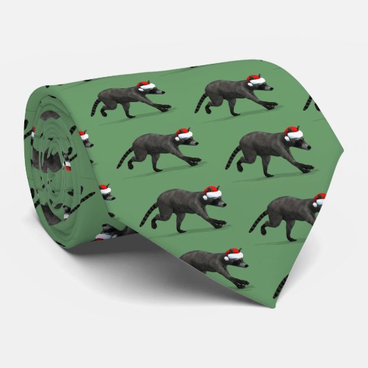 Santa Claus Coon Stropdas (Opgerold)