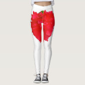 Santa Claus Costume Glitter-kerstLeggings Leggings (Voorkant)