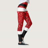 Santa Claus Costume Glitter-kerstLeggings Leggings (Rechts)