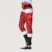 Santa Claus Costume Glitter-kerstLeggings Leggings (Links)