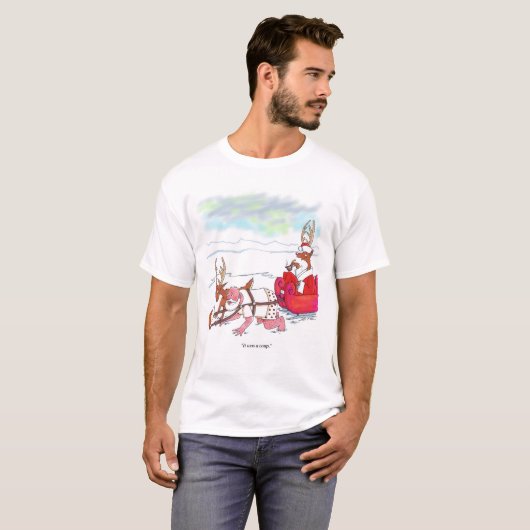 Santa Claus Coup mannen wit T-shirt (Voorkant volledig)