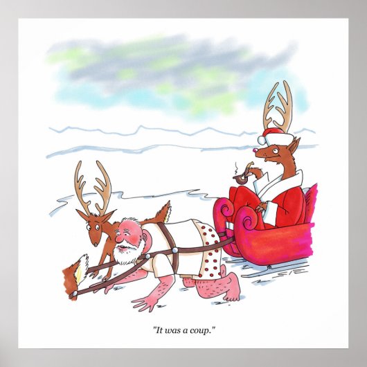 Santa Claus Coup matte poster (Voorkant)