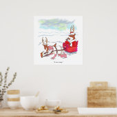 Santa Claus Coup matte poster (Keuken)