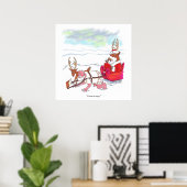 Santa Claus Coup matte poster (Thuiskantoor)