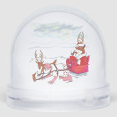 Santa Claus Coup snow globe Sneeuwbol (Achterkant)