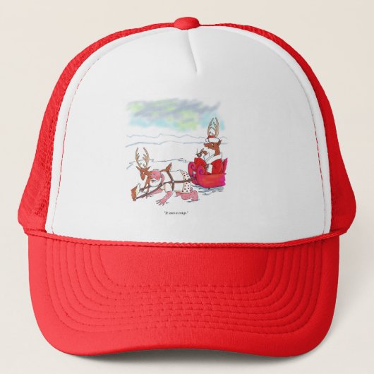 Santa Claus Coup trucker hoed Pet (Voorkant)