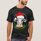 Santa Claus cow T-Shirt (Voorkant)