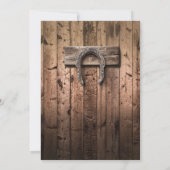 Santa Claus Cowboy Kunst Kaart (Achterkant)