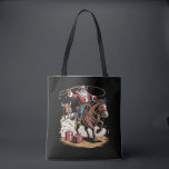 Santa Claus Cowboy Vintage Christmas Horse Koe Tote Bag<br><div class="desc">Santa Claus Cowboy Vintage Christmas Horse Koe</div>