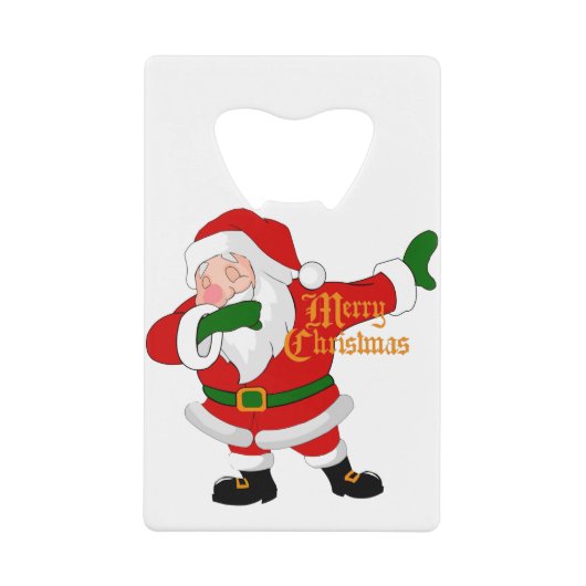santa claus creditkaart flessenopener (Voorkant)