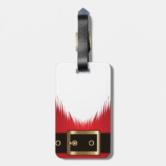 Santa Claus Custom Bagagelabel (Achterkant verticaal)