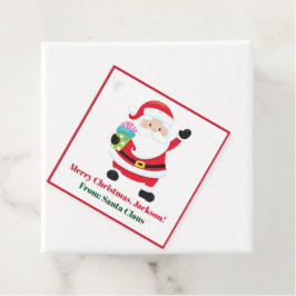 Santa Claus Custom Kinder kerstcadeau Bedankjes Labels