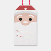 Santa Claus Cute Modern Kerstmis op maat Cadeaulabel (Voorkant)