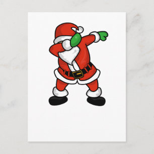 Santa Claus dab dance kerst T-shirt Feestdagenkaart