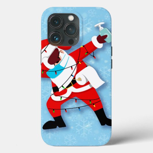 Santa Claus Dabbing kerstviid Case-Mate iPhone Case (Achterkant)