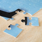 Santa Claus Dabbing kerstviid Legpuzzel (Zijkant)