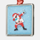 Santa Claus Dabbing kerstviid Metalen Ornament (Links)