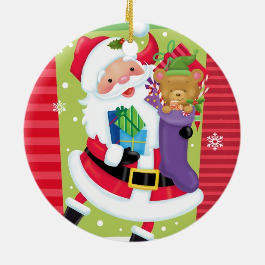 Santa Claus Dance Ornament (Achterkant)
