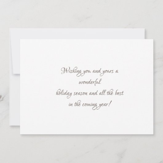 Santa Claus, Deer, Pine Trees,Prettige feestdagen  (Achterkant)