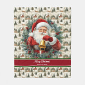  Santa Claus Deken met Aangepaste Naam (Voorkant)