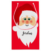 Santa Claus Design Gift Bag Klein Cadeauzakje (Achterkant)