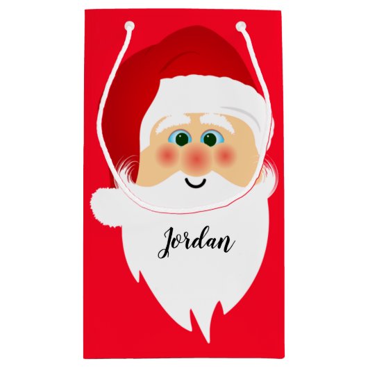 Santa Claus Design Gift Bag Klein Cadeauzakje (Achterkant)