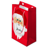 Santa Claus Design Gift Bag Klein Cadeauzakje (Voorkant Gekanteld)