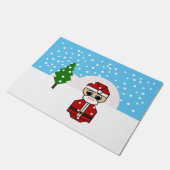 Santa Claus Deurmat (Schuin)
