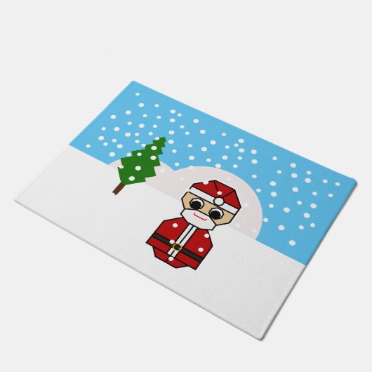 Santa Claus Deurmat (Schuin)