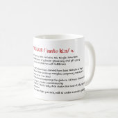 Santa Claus Dictionary Definition X-mas Lexicon Koffiemok (Voorkant rechts)