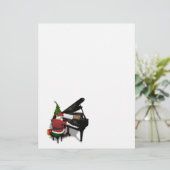 Santa Claus die Piano afspeelt (Staand voorkant)