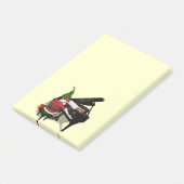 Santa Claus die Piano afspeelt Post-it® Notes (Schuin)