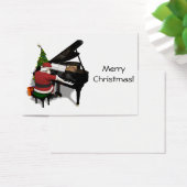Santa Claus die Piano afspeelt Visitekaartjes (Bureau)
