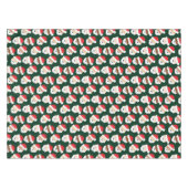 Santa Claus Diverse Red Green Skin Tone Kerstmis Tafelkleed (Voorkant (Horizontaal))
