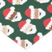 Santa Claus Diverse Red Green Skin Tone Kerstmis Tafelkleed (Gekanteld)