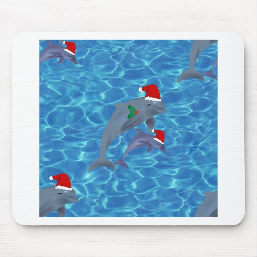 santa claus dolphins muismat (Voorkant)