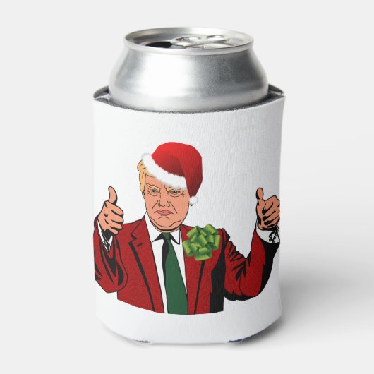 santa claus donald trump blikjeskoeler (Blikje Voorkant)