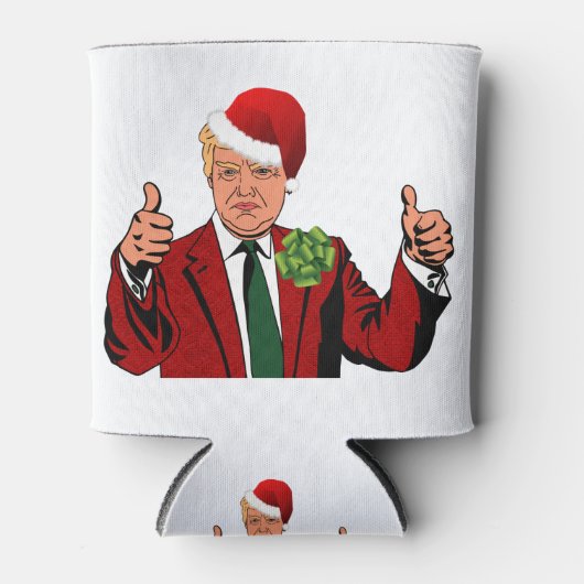 santa claus donald trump blikjeskoeler (Voorkant)