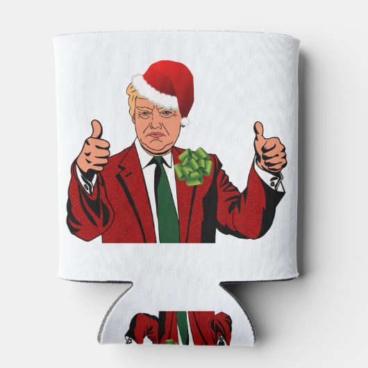 santa claus donald trump blikjeskoeler (Achterkant)