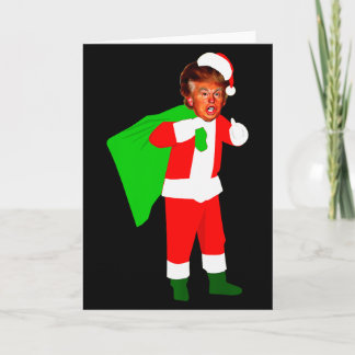 Santa Claus Donald Trump Funny Christma Ugly Xmas  Kaart
