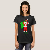 Santa Claus Donald Trump Funny Christma Ugly Xmas  T-shirt (Voorkant volledig)