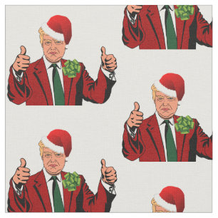 santa claus donald trump kerstmis stof