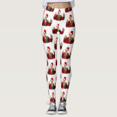santa claus donald trump leggings kerst (Voorkant)