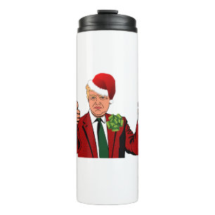 santa claus donald trump thermosbeker