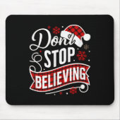 Santa Claus Don't Stop Believing Christmas Letter  Muismat (Voorkant)